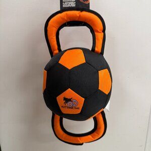 NWT All For Paws Outdoor Dog Happy Halloween Orange Black Ball Dog Toy TJ
